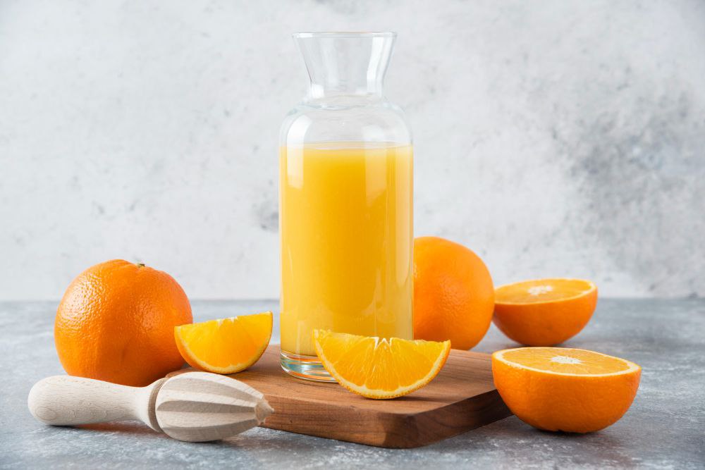 Färskpressad apelsinjuice